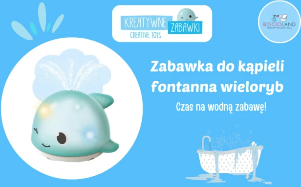 ZABAWKA FONTANNA WIELORYB