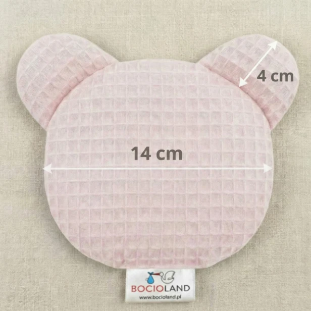 Bocioland – Suchy Termofor z Pestek Wiśni i Lawendy „Miś Wafel” (Różowy, 180g, BL265)