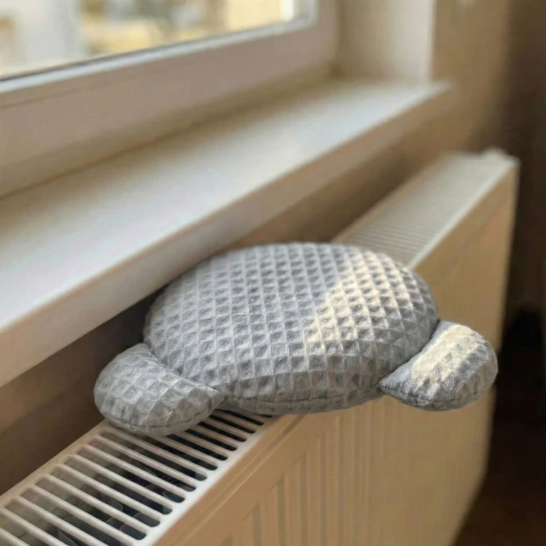 Bocioland – Suchy Termofor z Pestek Wiśni i Lawendy „Miś Wafel” (Szary, 180g, BL262)