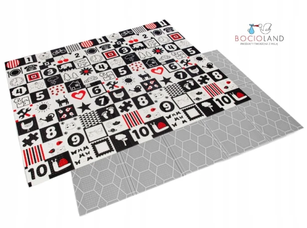 Bocioland składana mata edukacyjna piankowa dwustronna PLASTER MIODU 1,5x2M