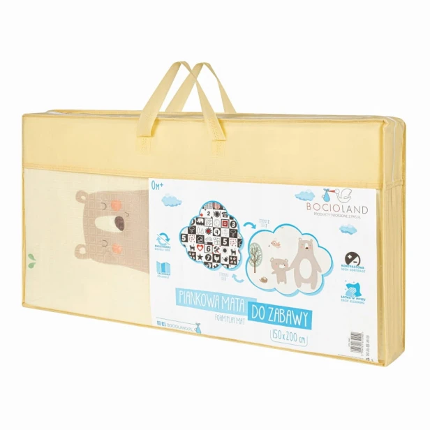 Mata edukacyjna Bocioland piankowa składana 150x200 cm MAŁY MIŚ