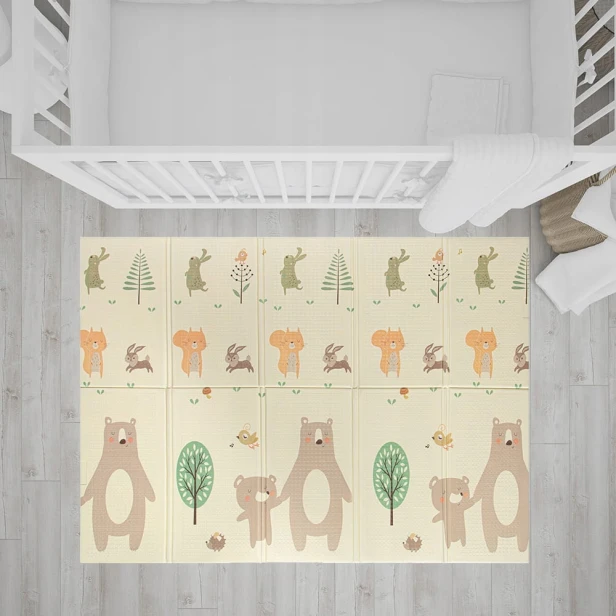 Mata edukacyjna Bocioland piankowa składana 150x200 cm MAŁY MIŚ