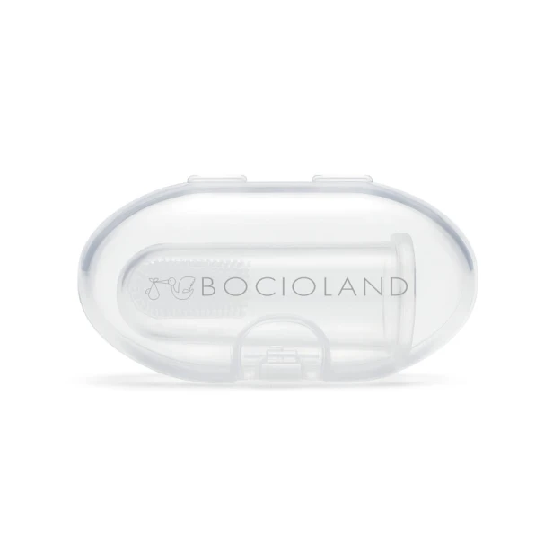 Bocioland – silikonowa szczoteczka/masażer na palec z etui (3m+)