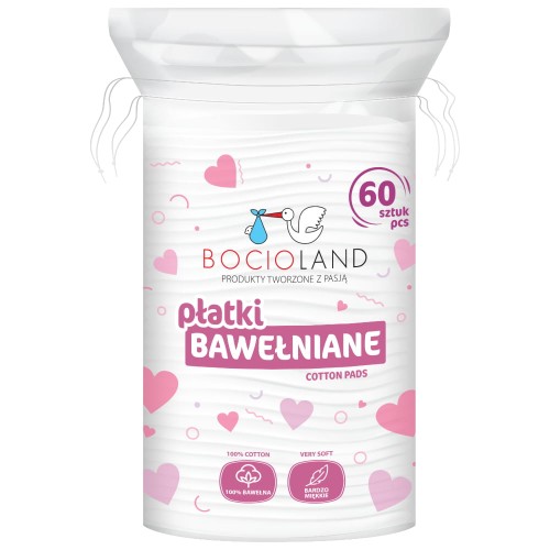 BAWEŁNIANE PŁATKI KOSMETYCZNE 60 szt.