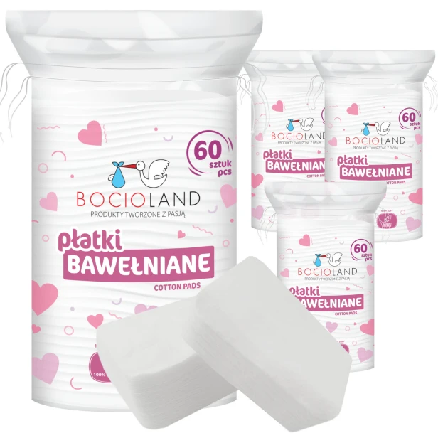 BAWEŁNIANE PŁATKI KOSMETYCZNE 60 szt.