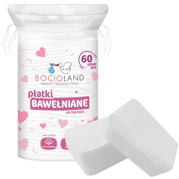 BAWEŁNIANE PŁATKI KOSMETYCZNE 60 szt.