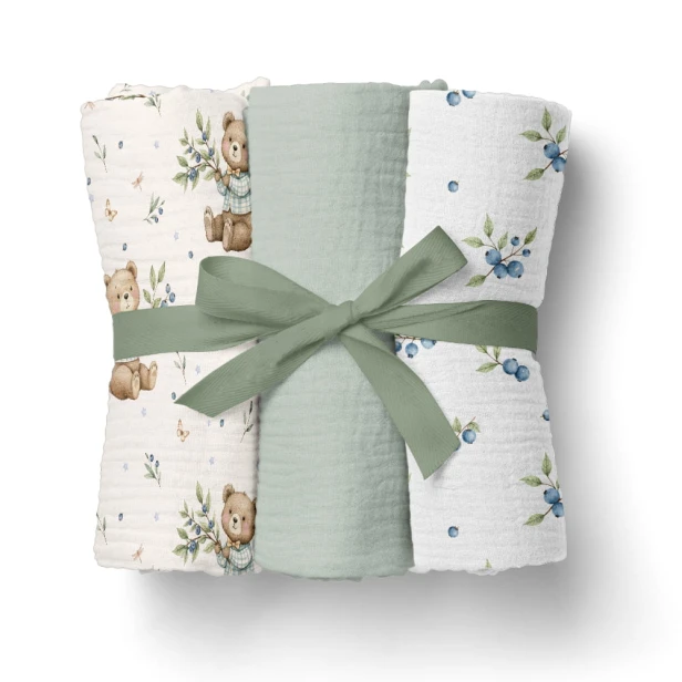 BL302 5904501653022 PIELUSZKI MUŚLINOWE 70x70cm 3pack. ZIELONY (1).jpg